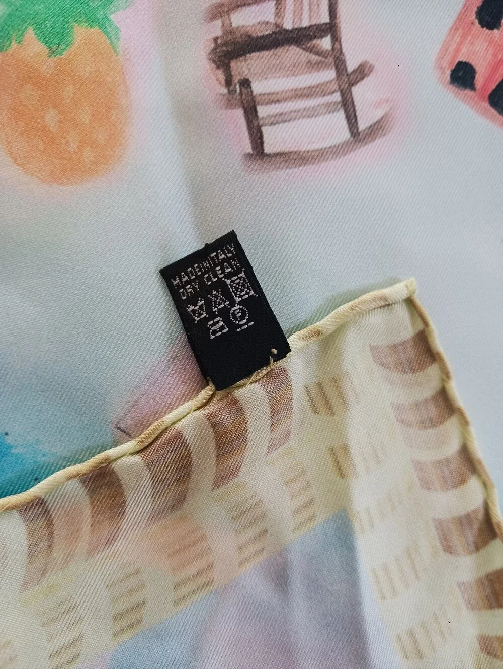AS IS. Ben Silver Silk Scarf
